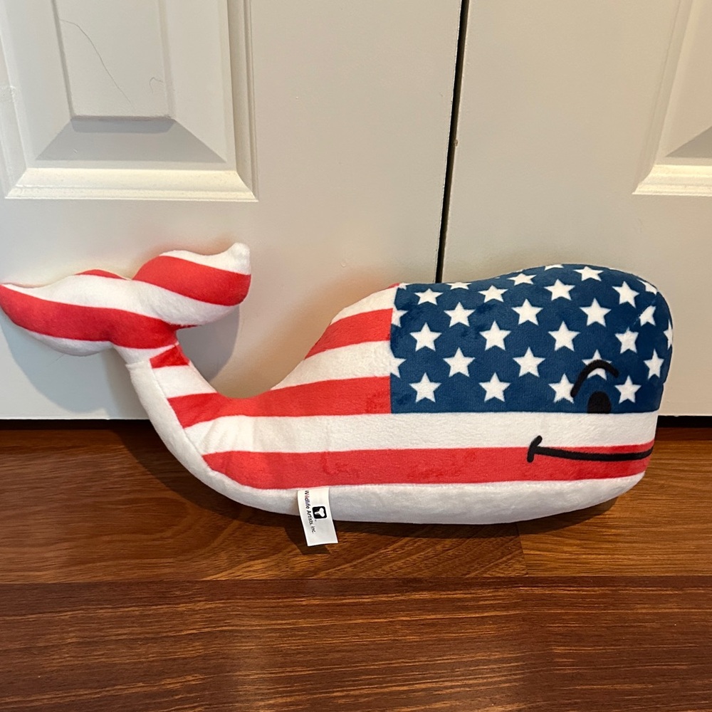 Vineyard Vines American Flag Whale Plush